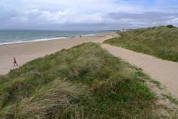A view of Bournemouth Bay from Hengistbury Head